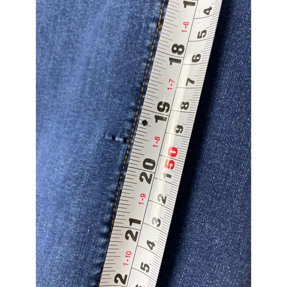 ~ Karen Millen Dress 2 Denim Stretch Midi Button Up Blue Maxi Boho Long Sleeve - Picture 9 of 16